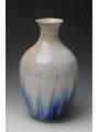 6551 Salt-fired Porcelain Vase Awesome Feathers